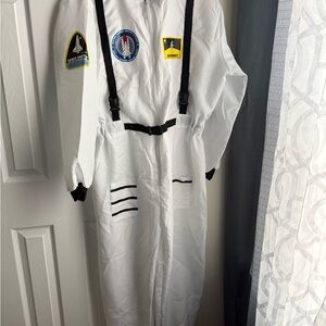 White Astronaut Costume with Patches